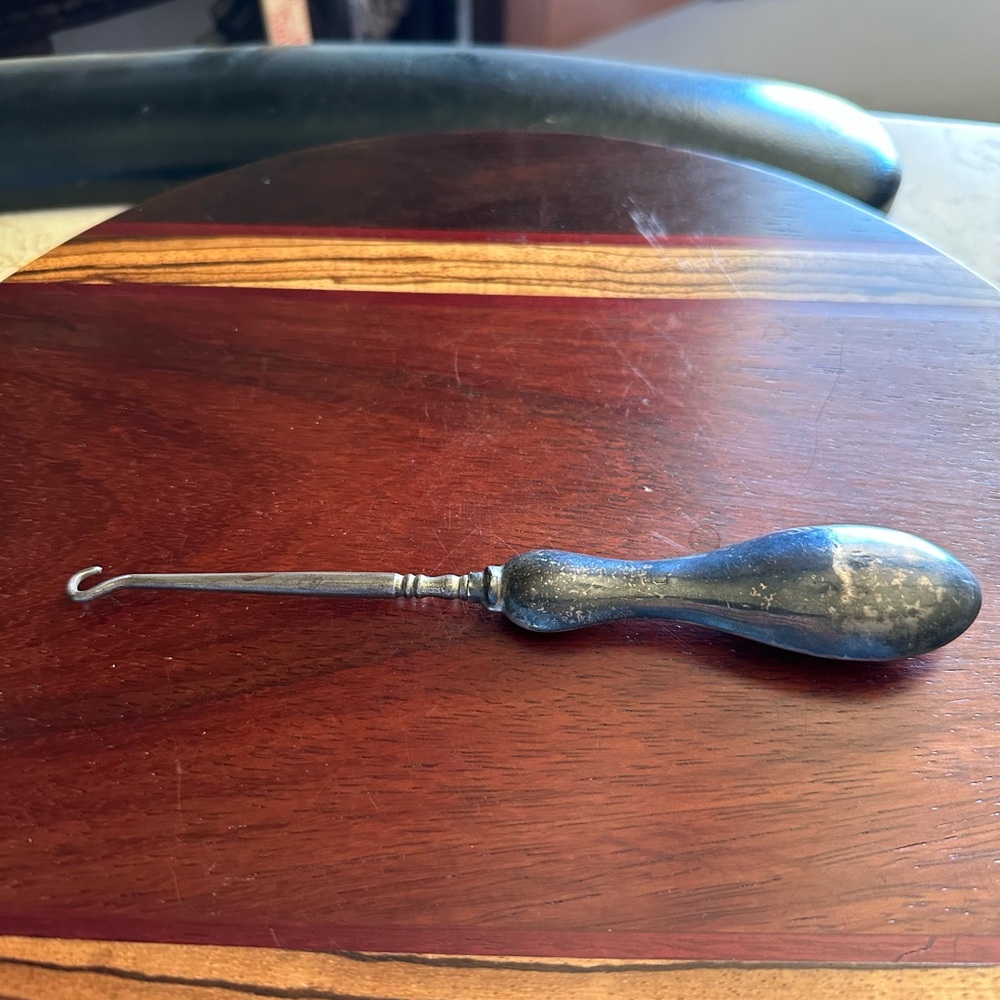 Antique Sterling Silver Button Hook